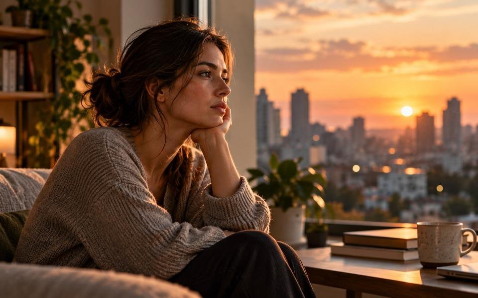 A quiet moment with a busy mind